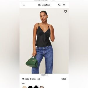 Reformation Satin Top